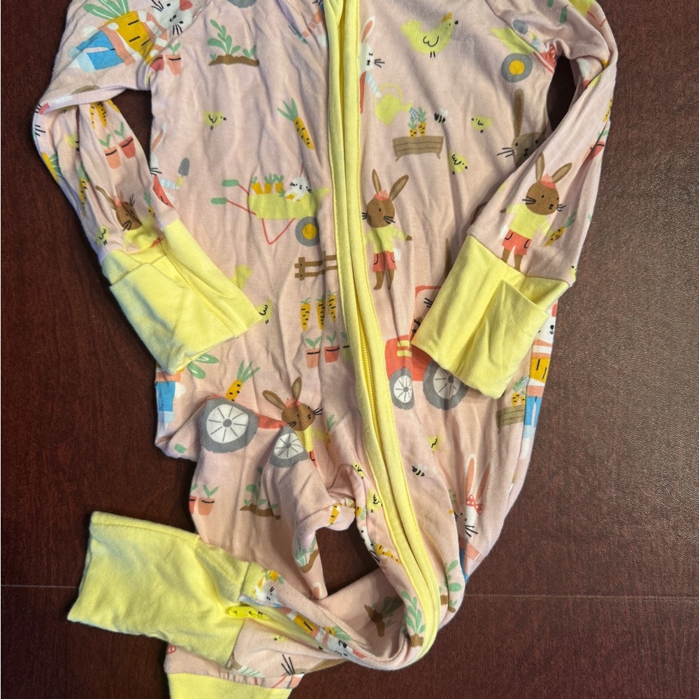 Little Sleepies Easter Bunny Baby Footie